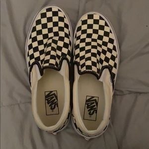 Vans Checkered Slip-Ons - Women’s Size 8